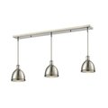 Z-Lite Mason 3 Light Island/Billiard, Brushed Nickel 710MP-3BN